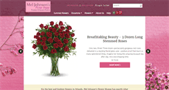 Desktop Screenshot of meljohnsonflowers.net